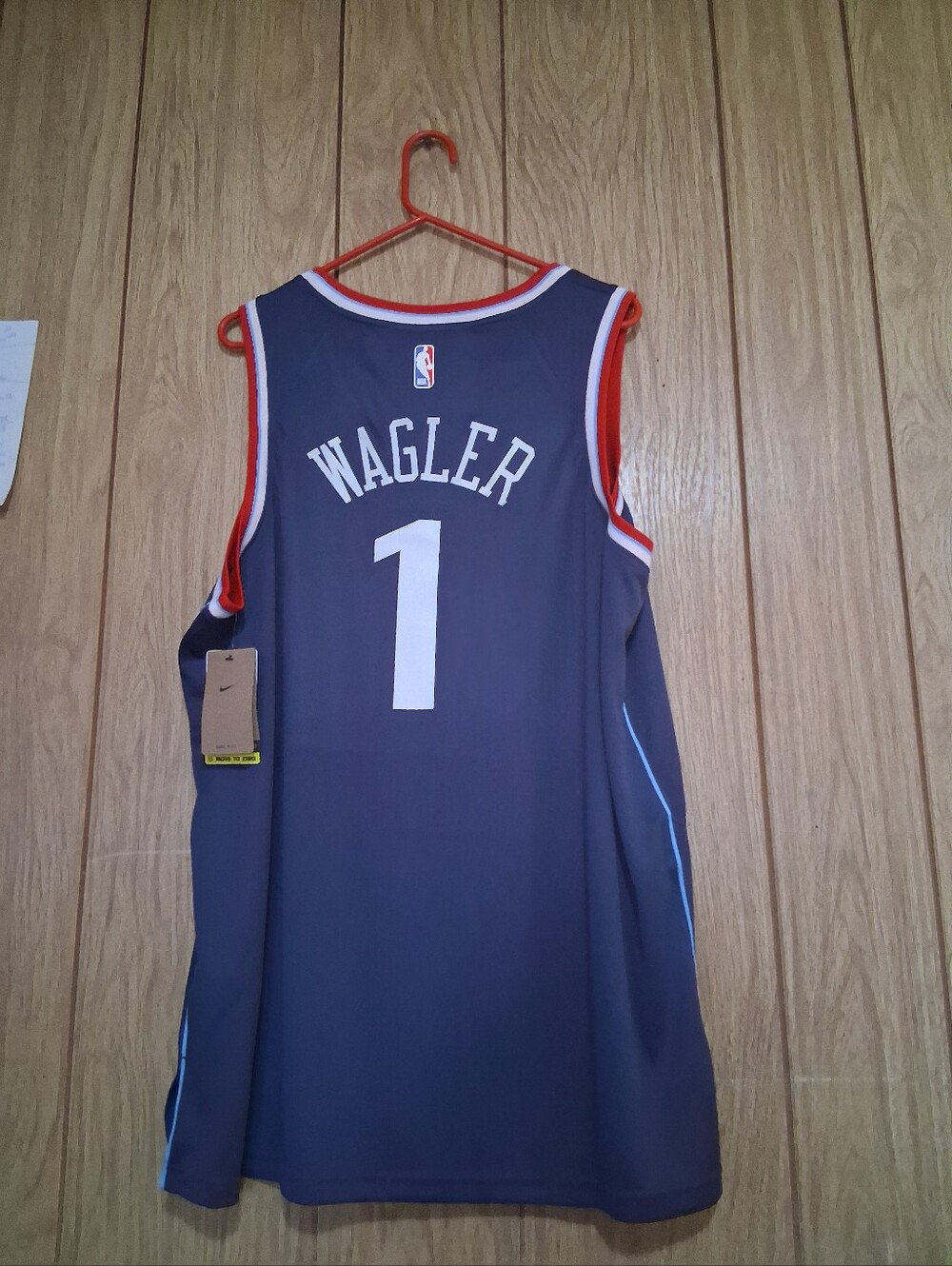 Mystery Sports Card With Keaton Wagler Los Angeles Clippers Icon XXL Jersey